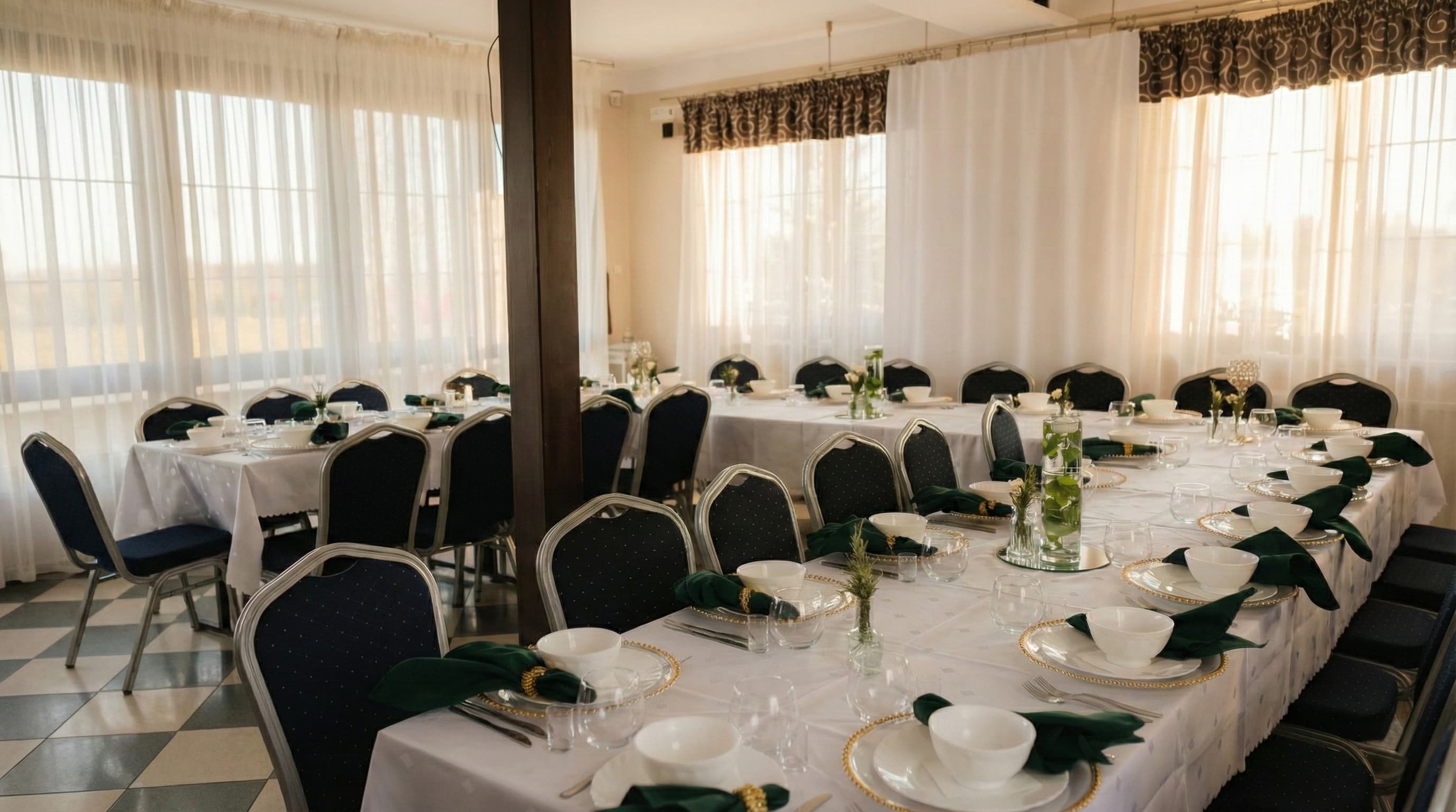 Wnętrze sali bankietowej